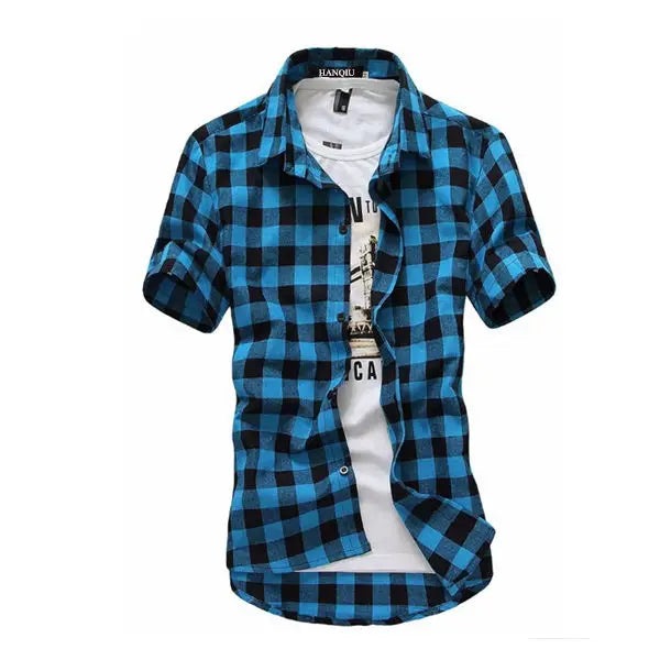 The Canyon Plaid Short Sleeve Shirt - Heston Manor