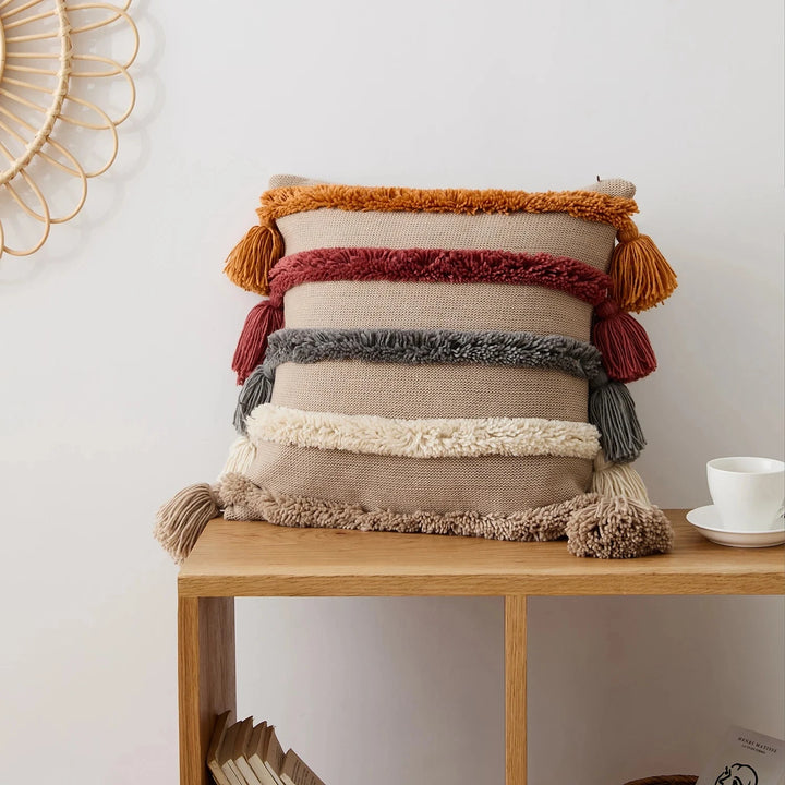 Boho Tufted Pillow Cover - HESTON MANOR