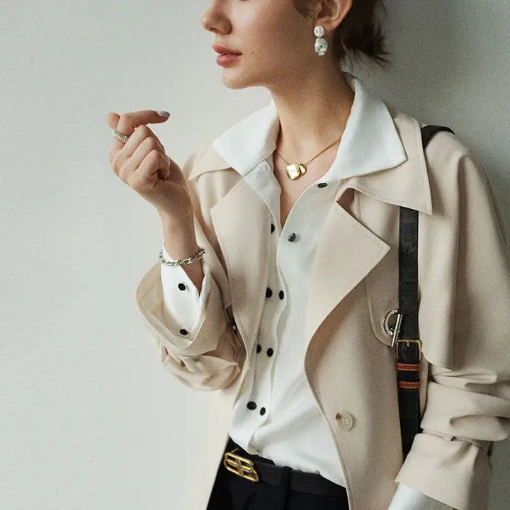 Women’s Button-Down Collared Work Blouse - Heston Manor