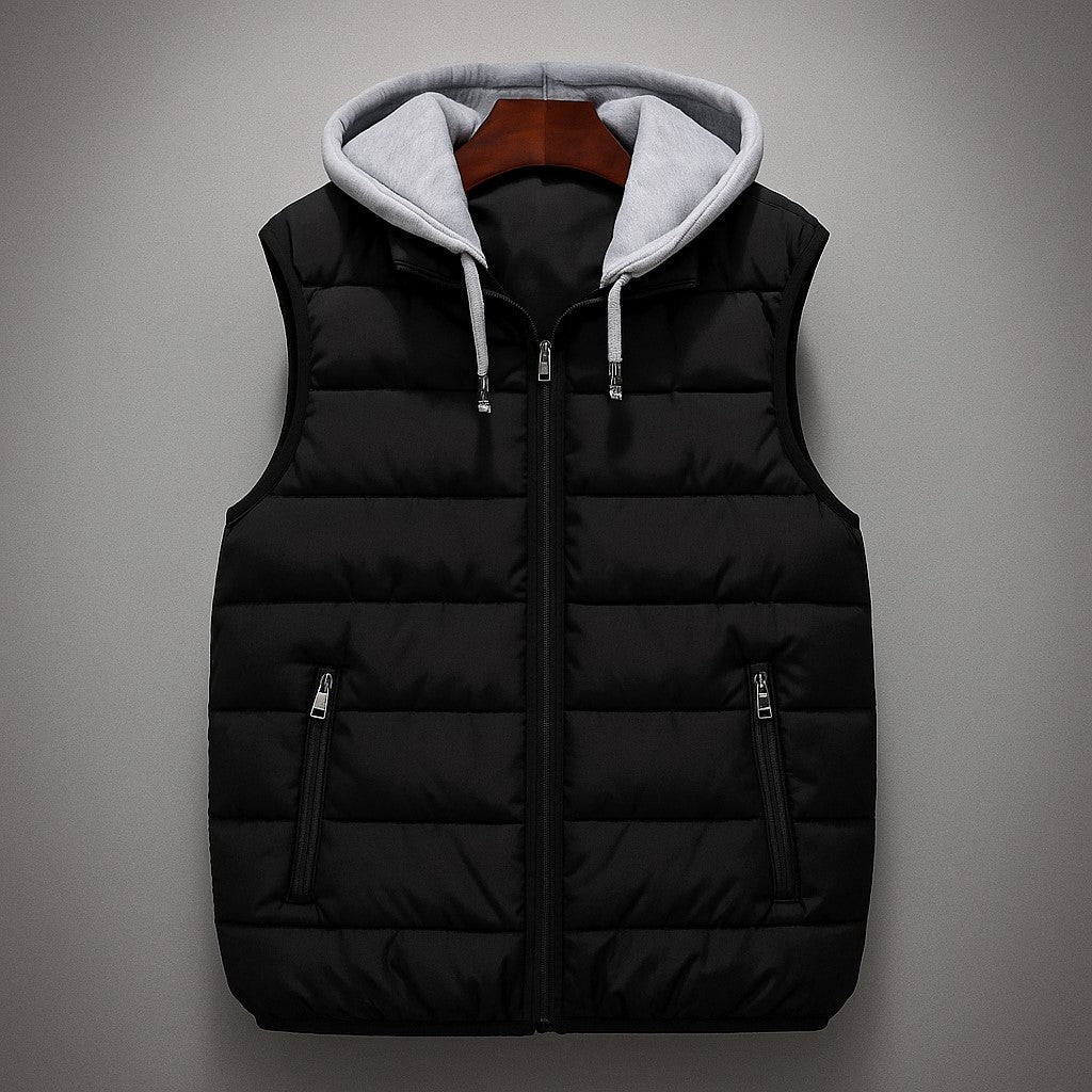 Men’s Quilted Hooded Vest - Heston Manor