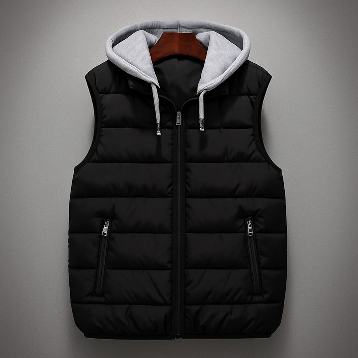 Men’s Quilted Hooded Vest - Heston Manor