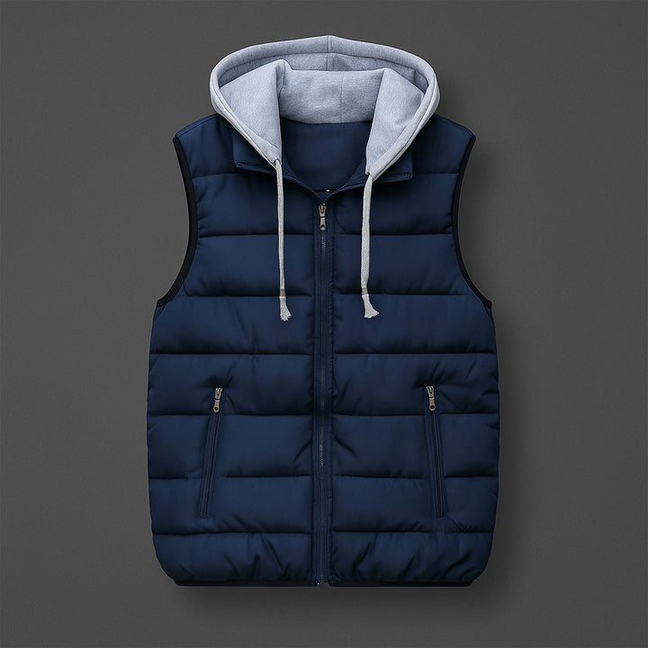 Men’s Quilted Hooded Vest - Heston Manor