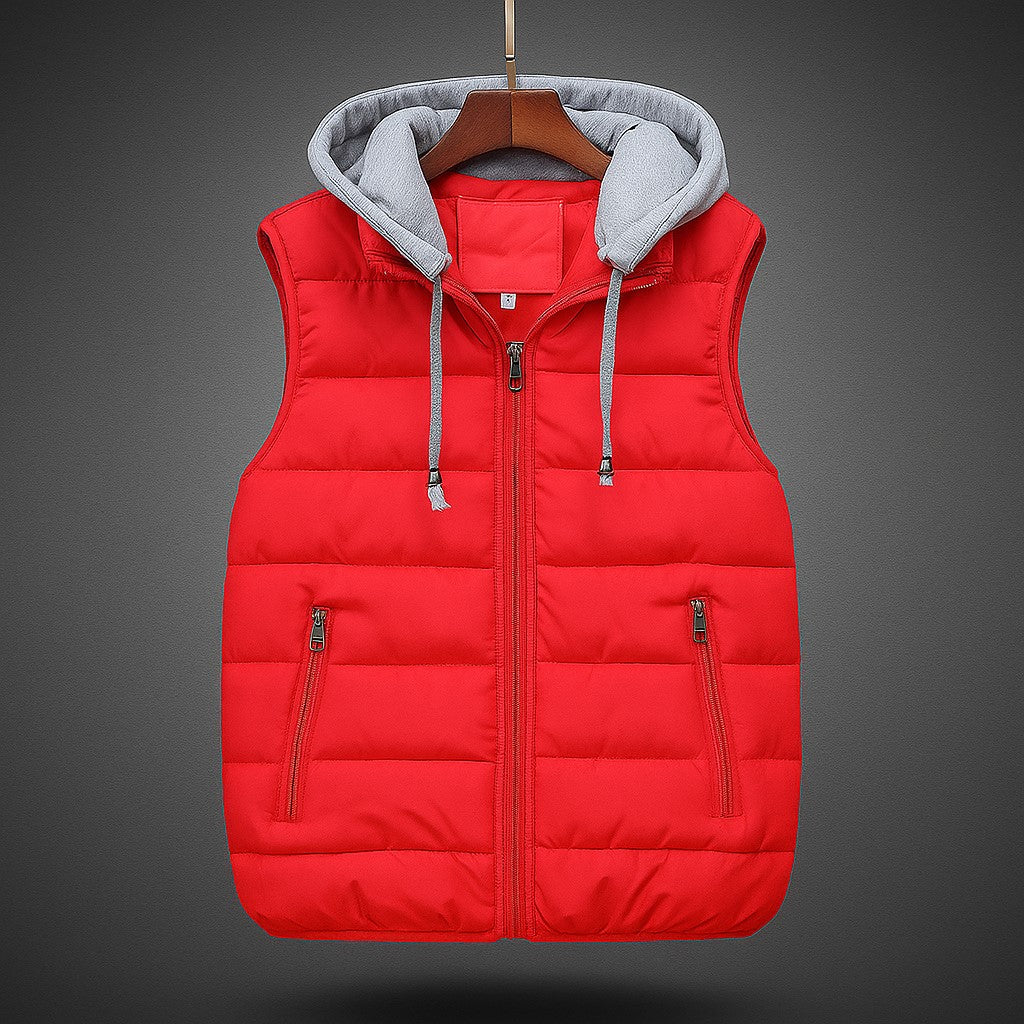 Men’s Quilted Hooded Vest - Heston Manor