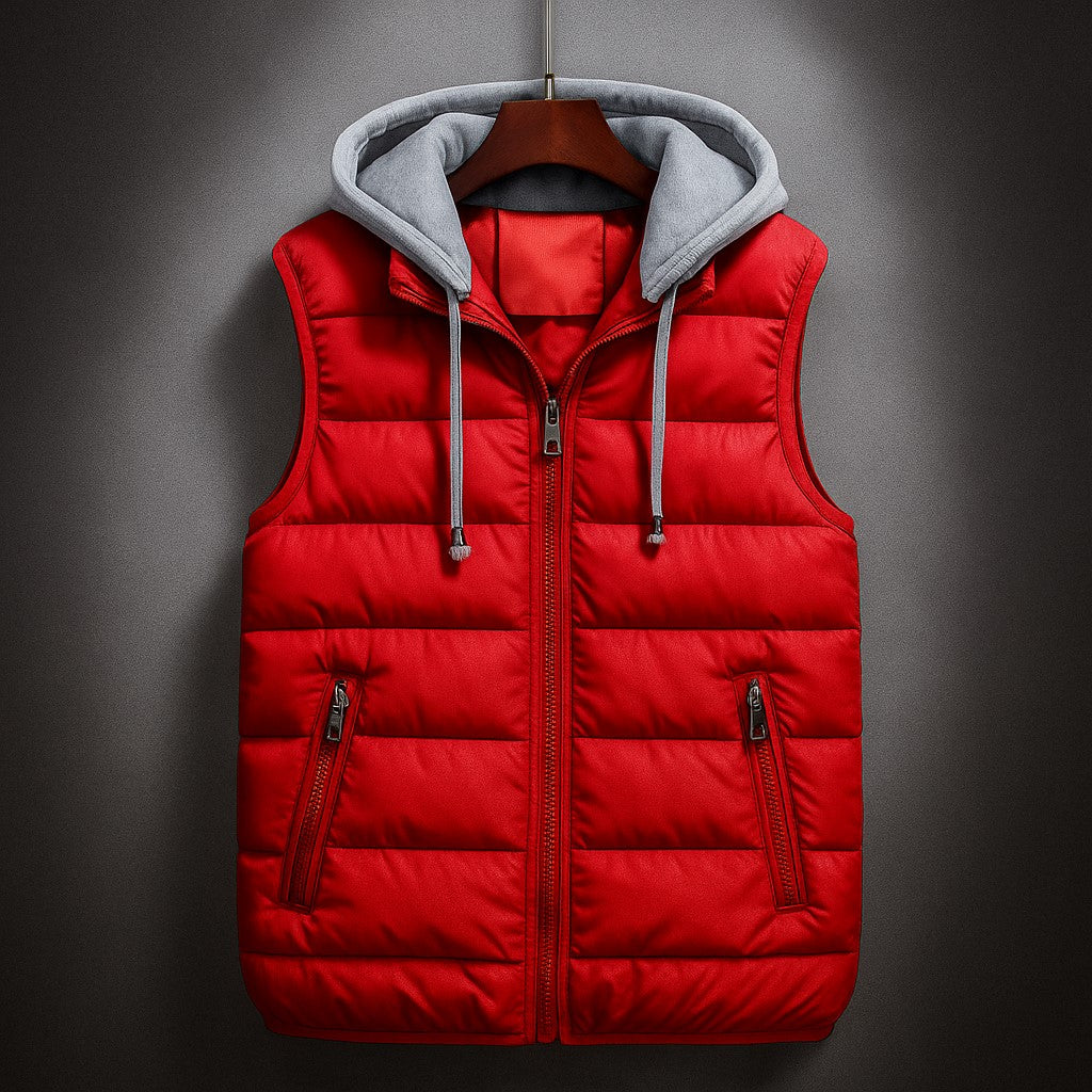 Men’s Quilted Hooded Vest - Heston Manor