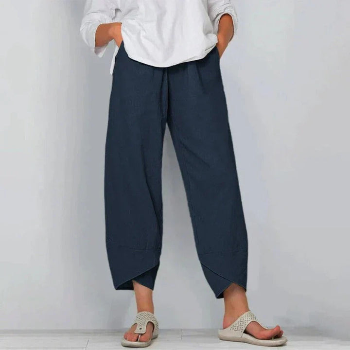 Women's Modern Cropped Loose-Fit  Pants - Heston Manor