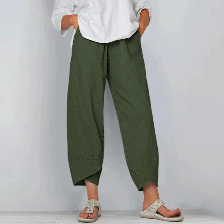 Women's Modern Cropped Loose-Fit  Pants - Heston Manor