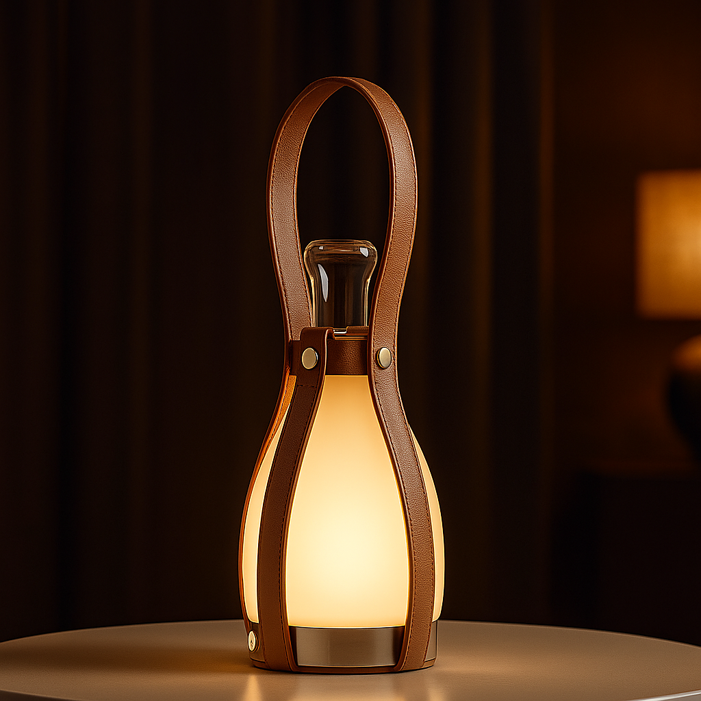 Nordic Glass Bottle LED Table Lamp - Heston Manor