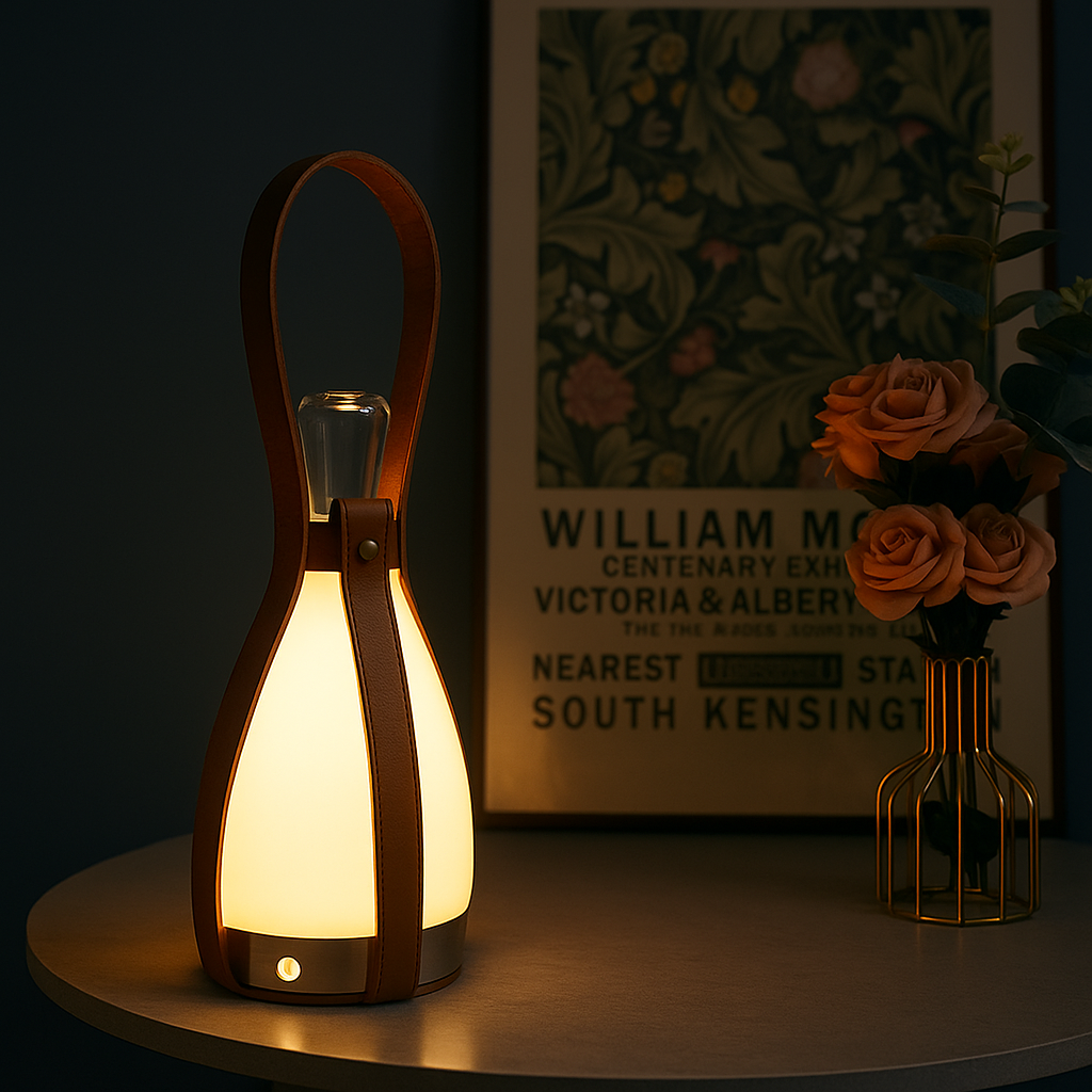 Nordic Glass Bottle LED Table Lamp - Heston Manor