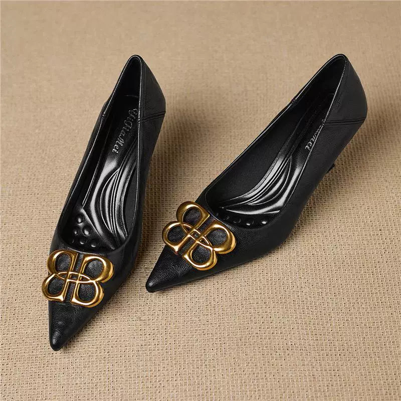 Loran Leather Heels