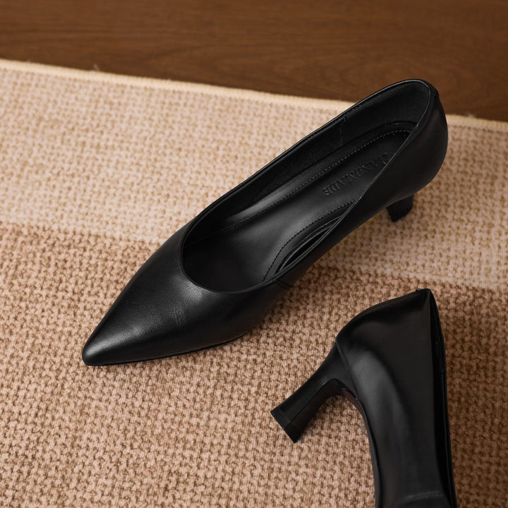 Adely Genuine Leather Pointed Heels