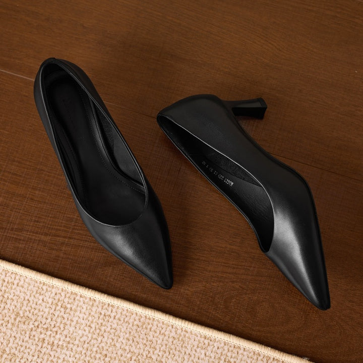 Adely Genuine Leather Pointed Heels
