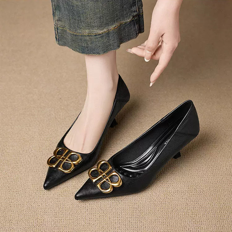 Loran Leather Heels