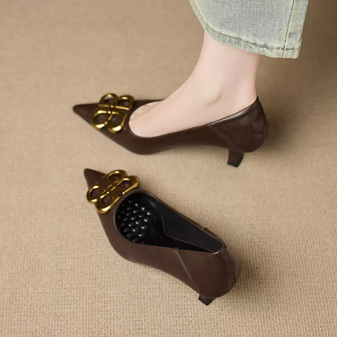 Loran Leather Heels