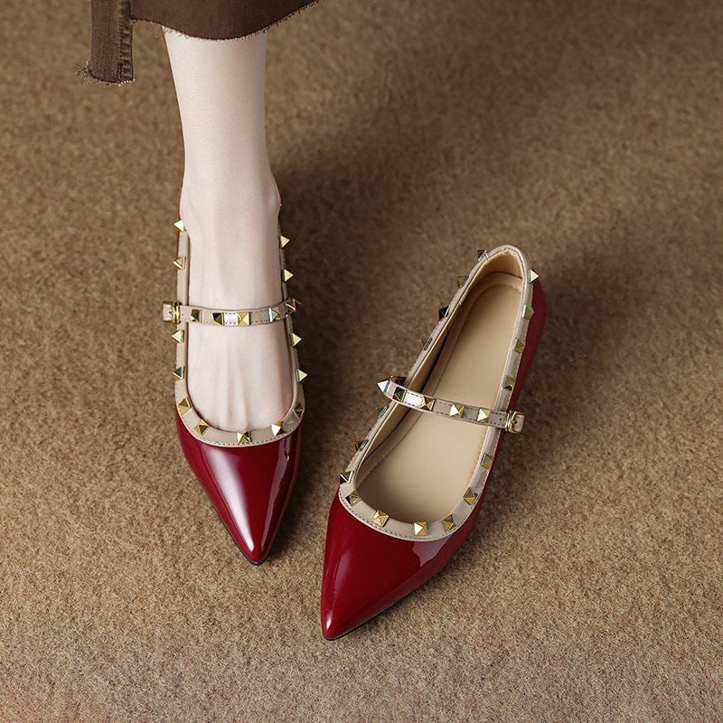 Kiora Leather Mary Jane Flats