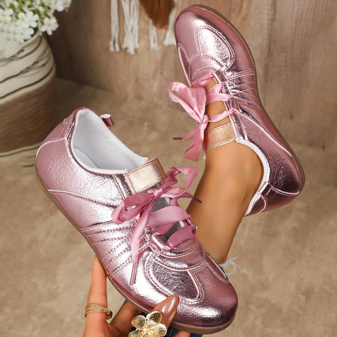 Delya Metallic Leather Shoes