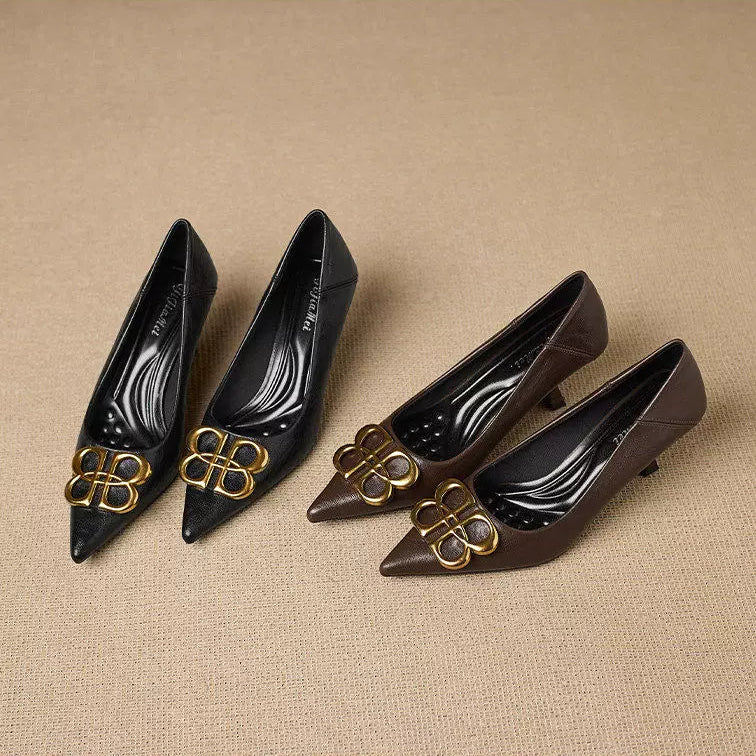 Loran Leather Heels