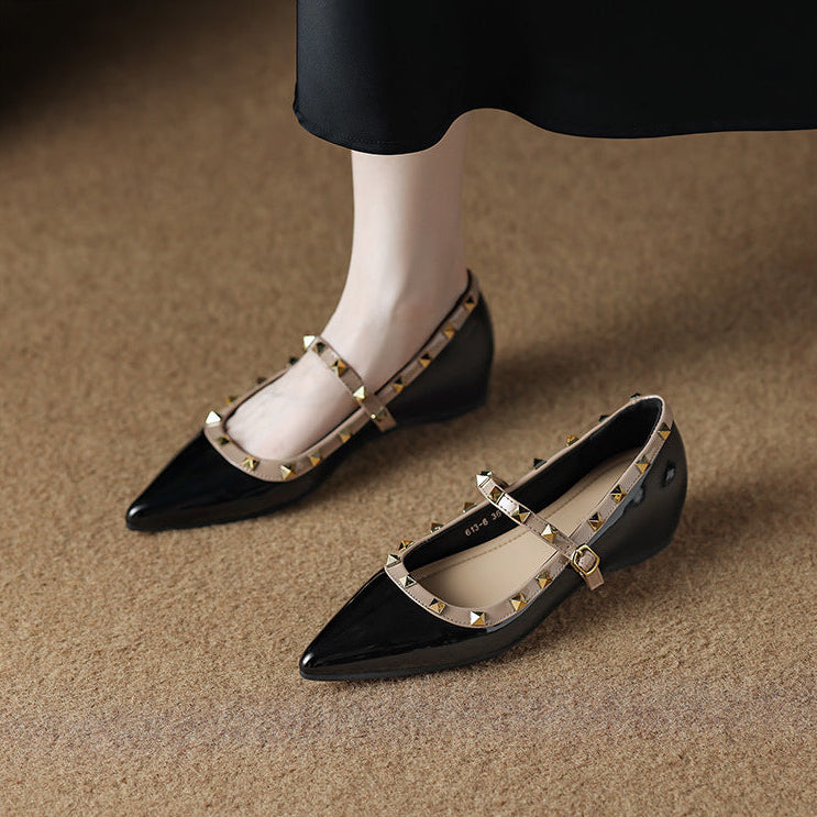 Kiora Leather Mary Jane Flats