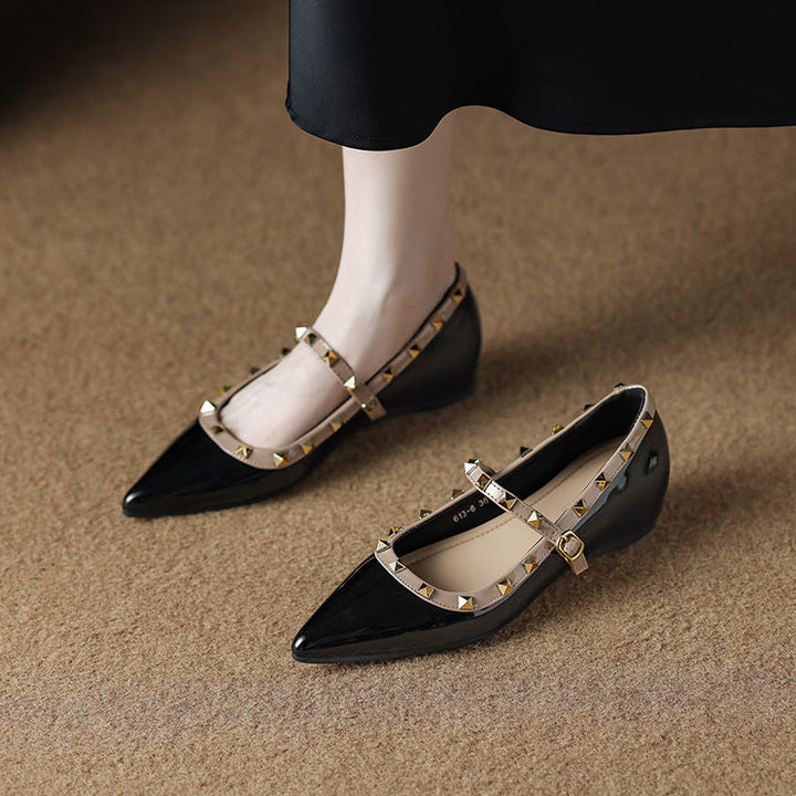 Kiora Leather Mary Jane Flats