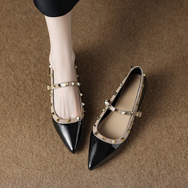 Kiora Leather Mary Jane Flats