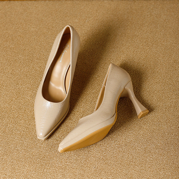 Marla Glossy Leather Platform Heels