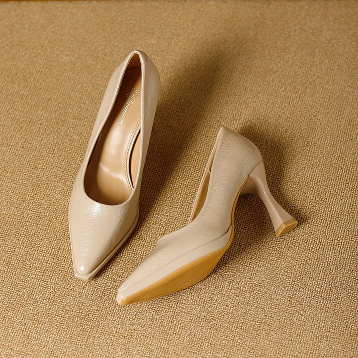 Marla Glossy Leather Platform Heels