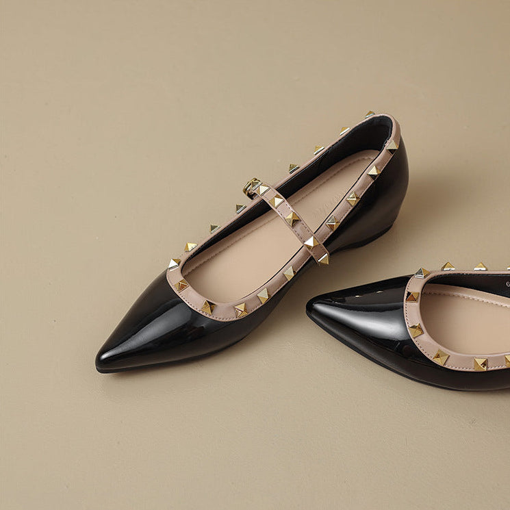 Kiora Leather Mary Jane Flats