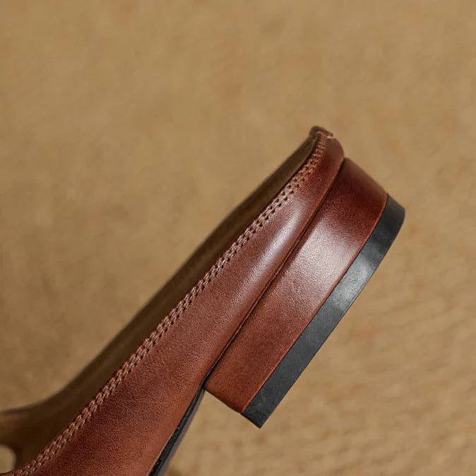 Julea Genuine Leather Mary Jane Mules