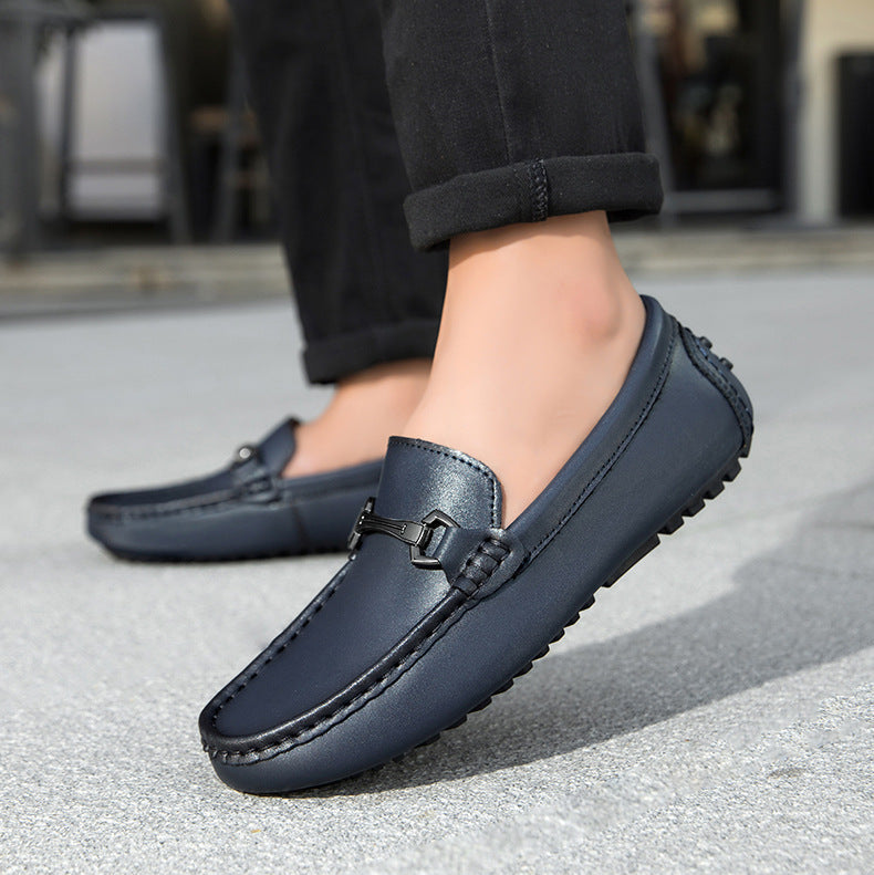Breco Genuine Leather Moccasin Loafers