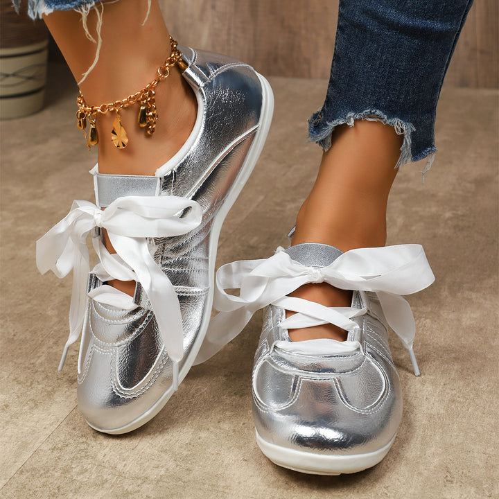 Delya Metallic Leather Shoes