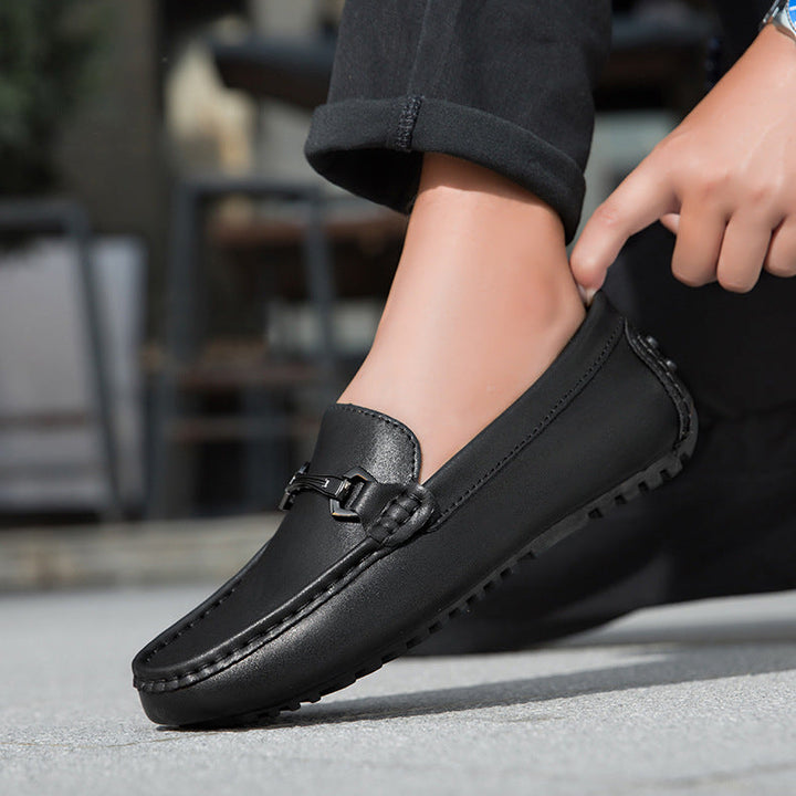 Breco Genuine Leather Moccasin Loafers