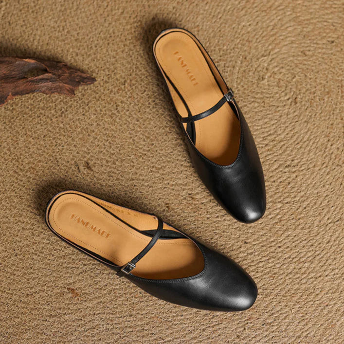 Julea Genuine Leather Mary Jane Mules