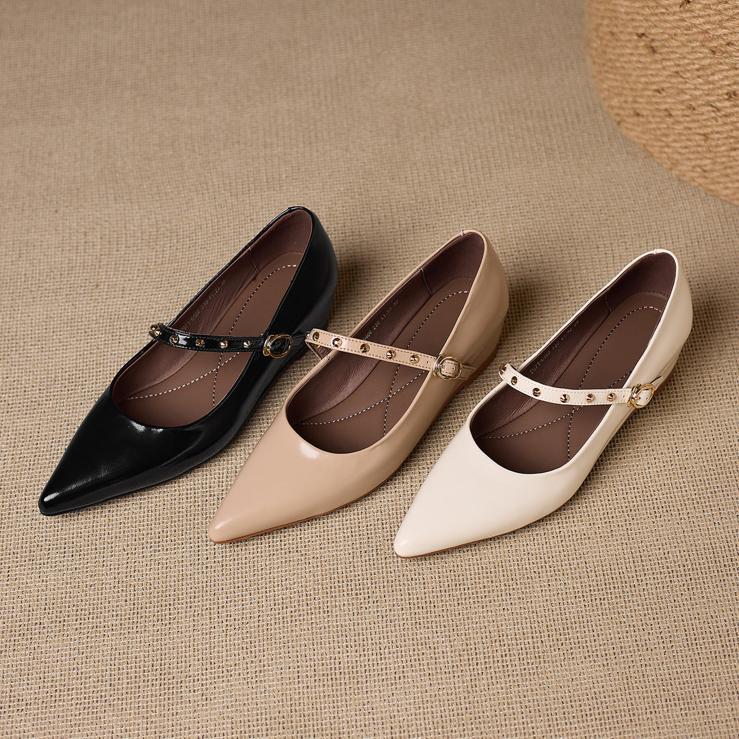 Benza Genuine Leather Flats