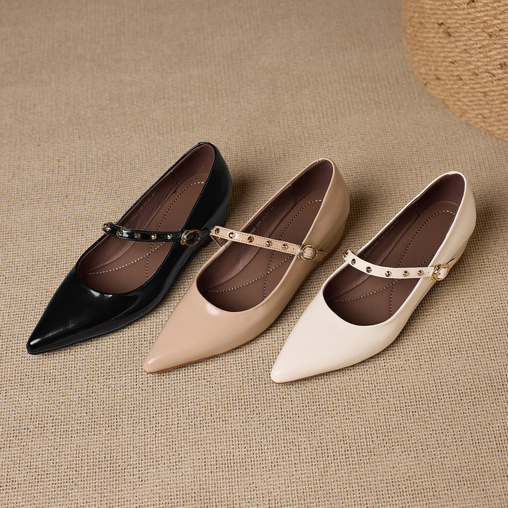 Benza Genuine Leather Flats