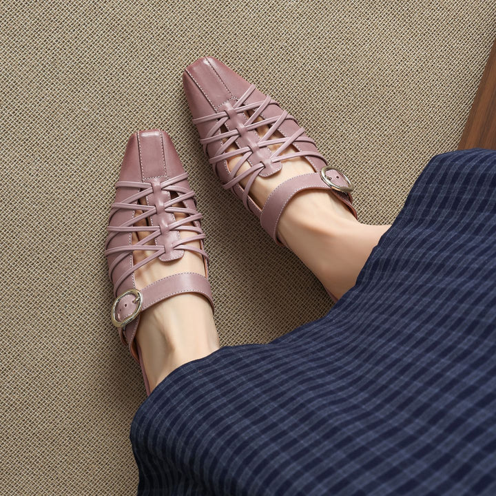 Meira Genuine Leather Mules