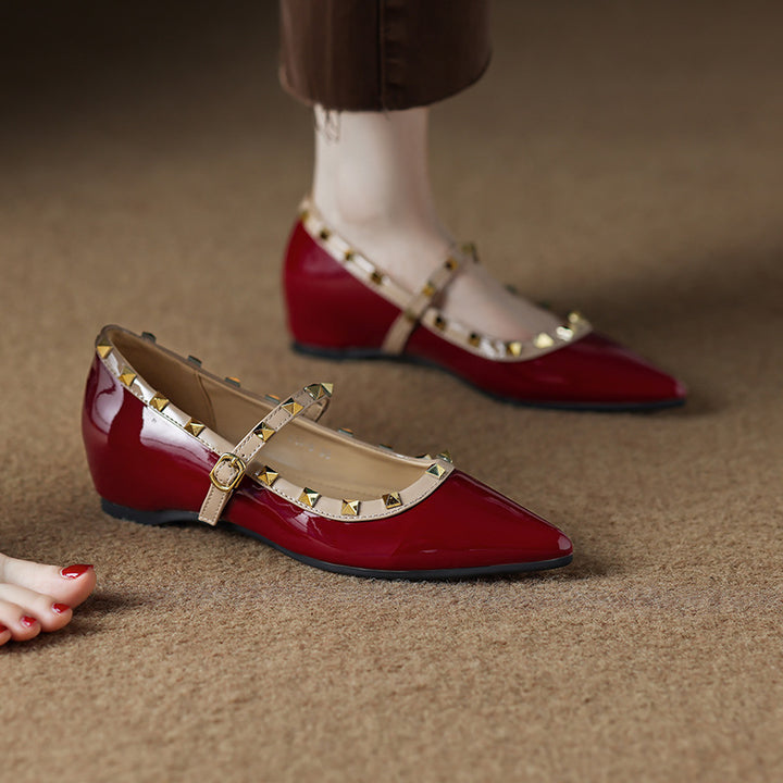 Kiora Leather Mary Jane Flats