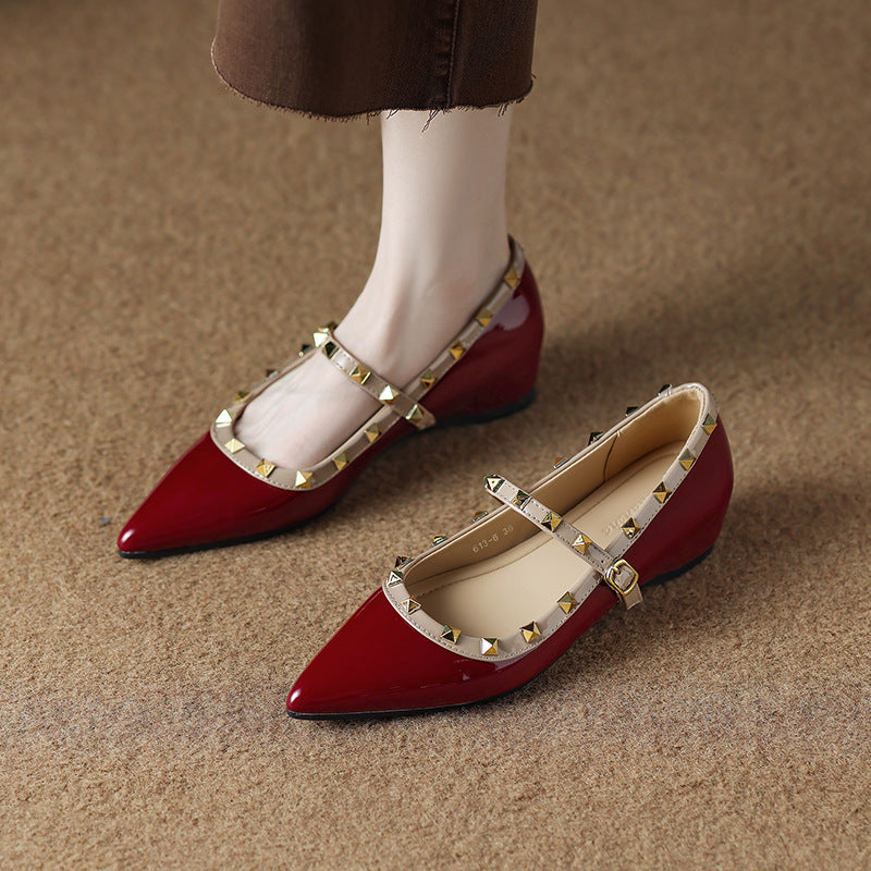 Kiora Leather Mary Jane Flats