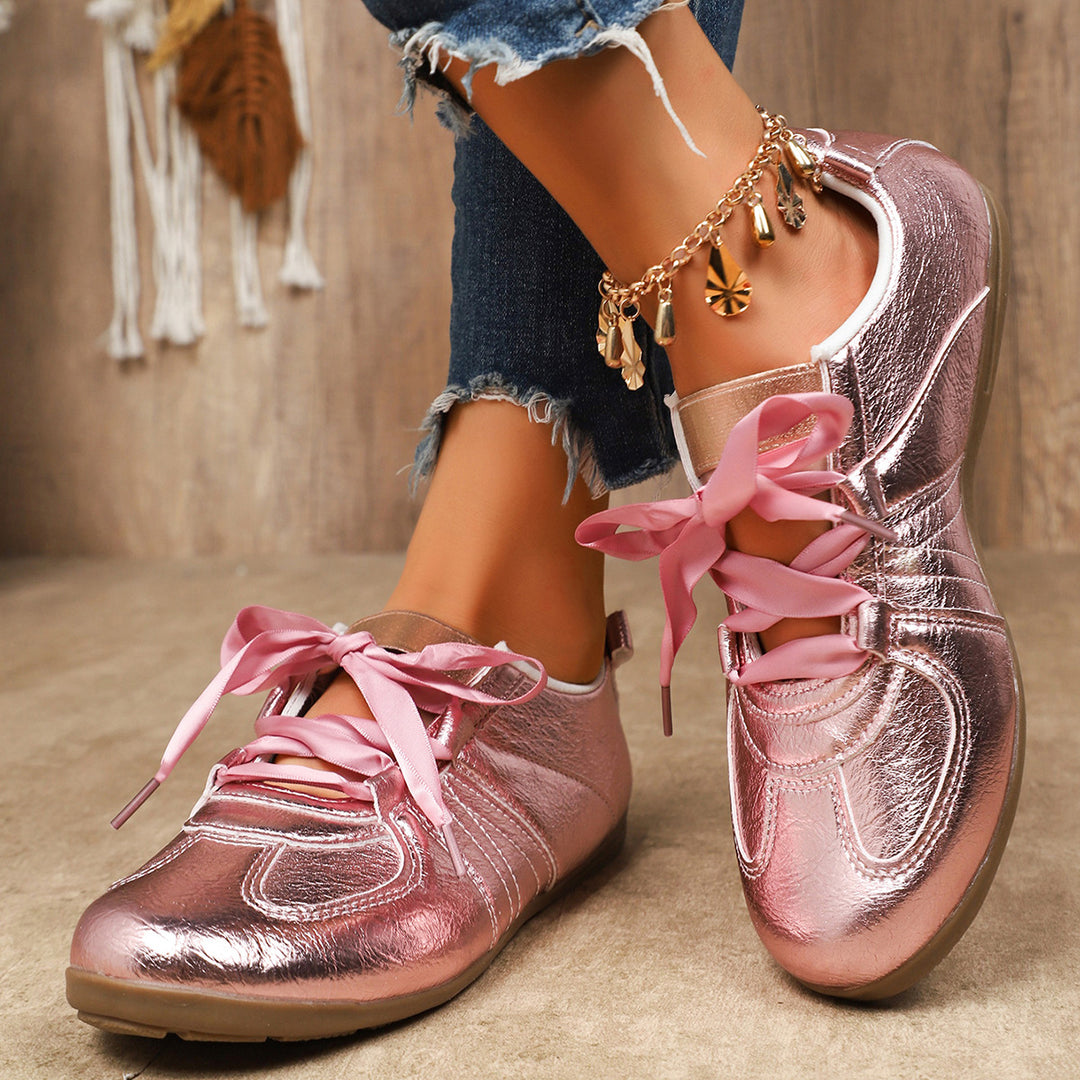Delya Metallic Leather Shoes