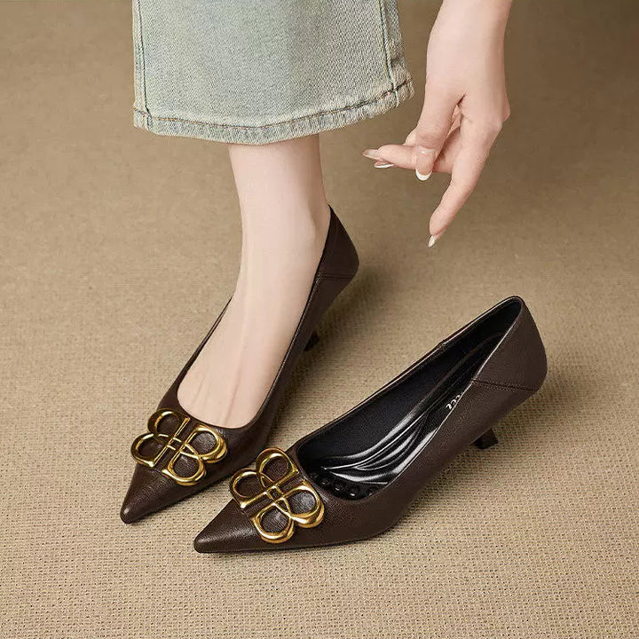 Loran Leather Heels