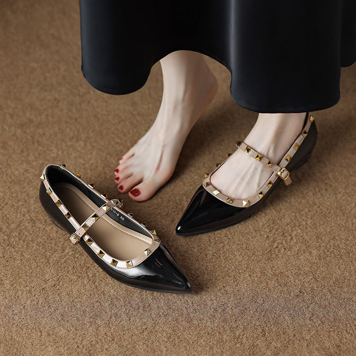 Kiora Leather Mary Jane Flats
