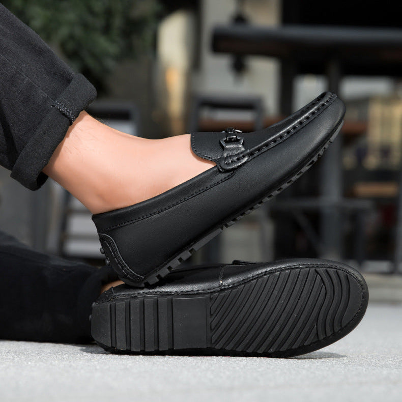 Breco Genuine Leather Moccasin Loafers