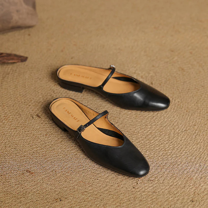 Julea Genuine Leather Mary Jane Mules