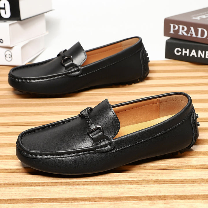 Breco Genuine Leather Moccasin Loafers
