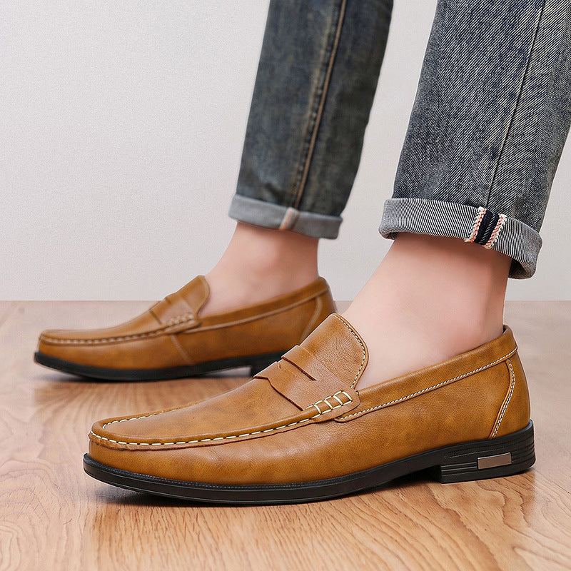 Elvor Cowhide Leather Penny Loafers