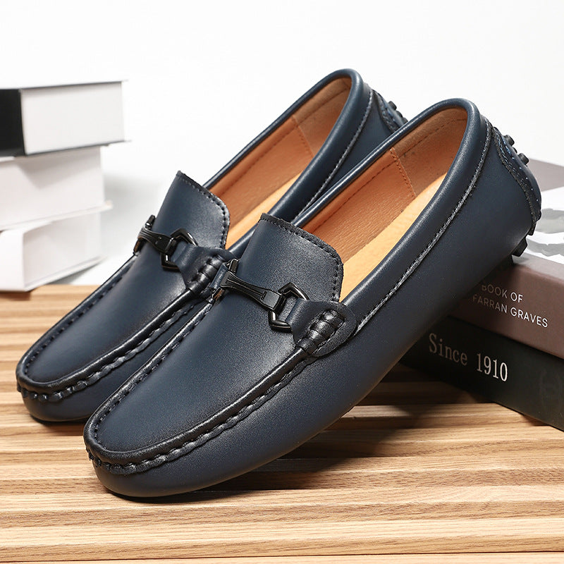 Breco Genuine Leather Moccasin Loafers