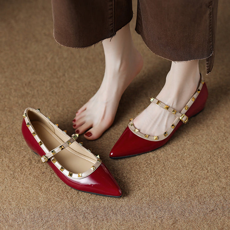 Kiora Leather Mary Jane Flats