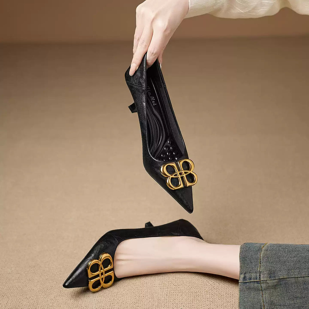 Loran Leather Heels