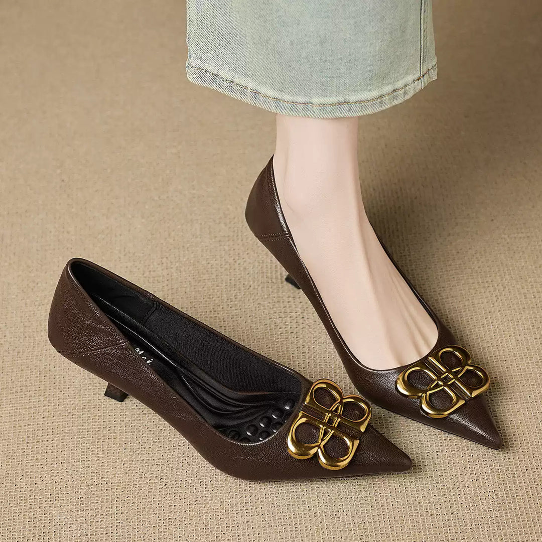 Loran Leather Heels