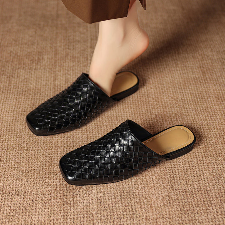 Nevia Genuine Leather Mules