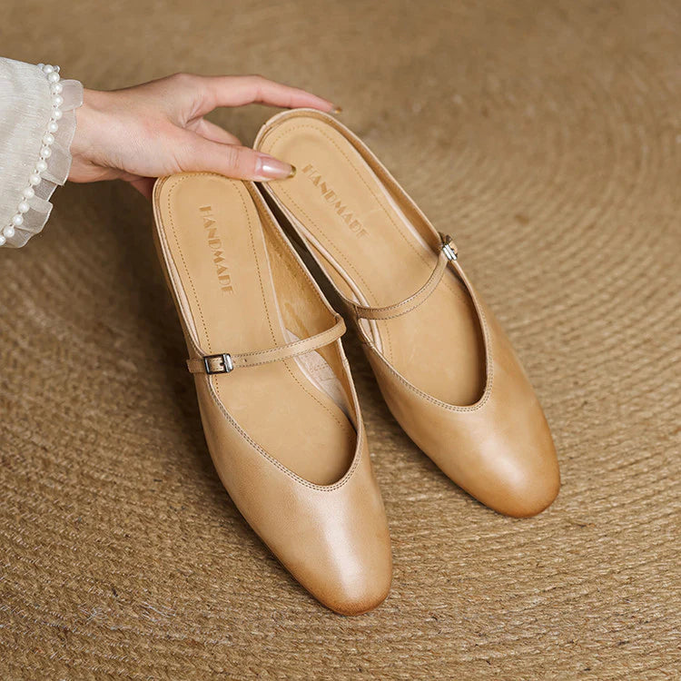 Julea Genuine Leather Mary Jane Mules