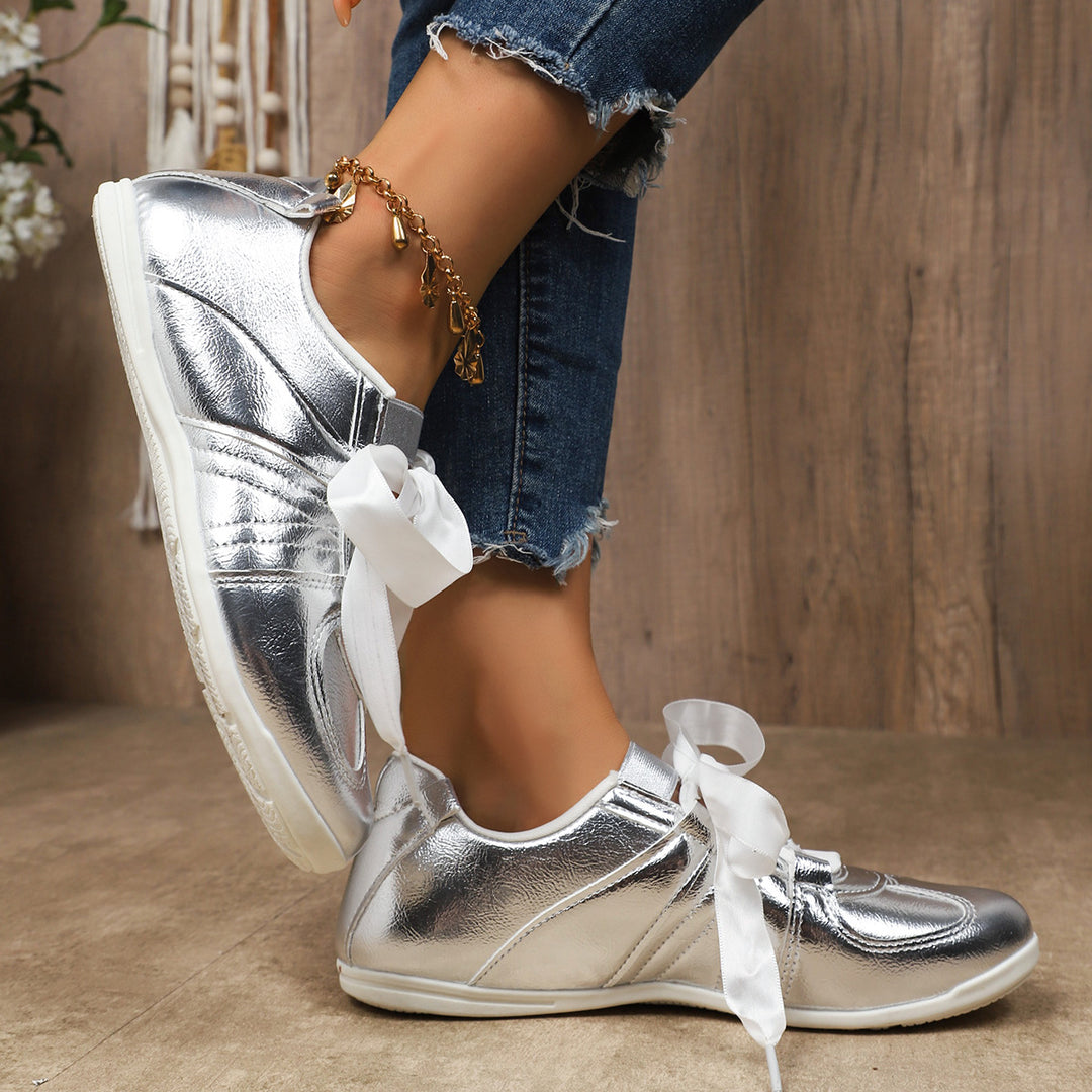 Delya Metallic Leather Shoes